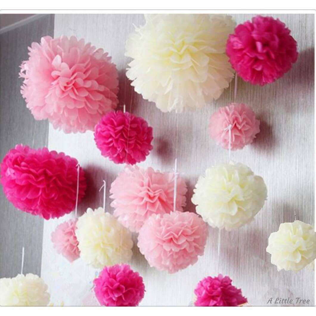 paper pom pom decorations