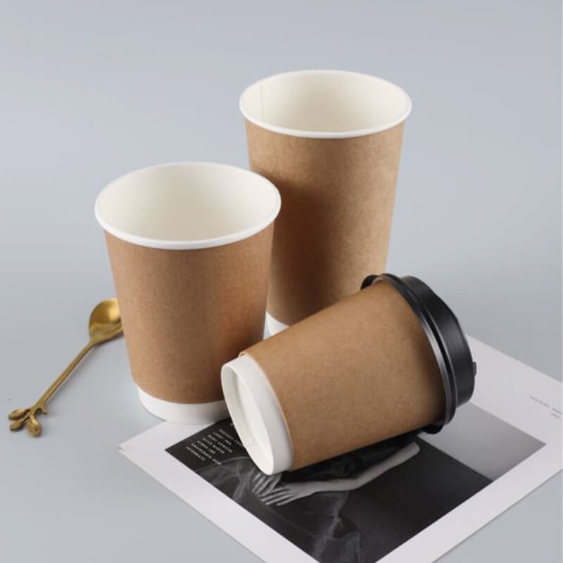 brown paper cups