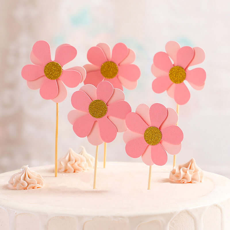 floral wedding cake toppers
