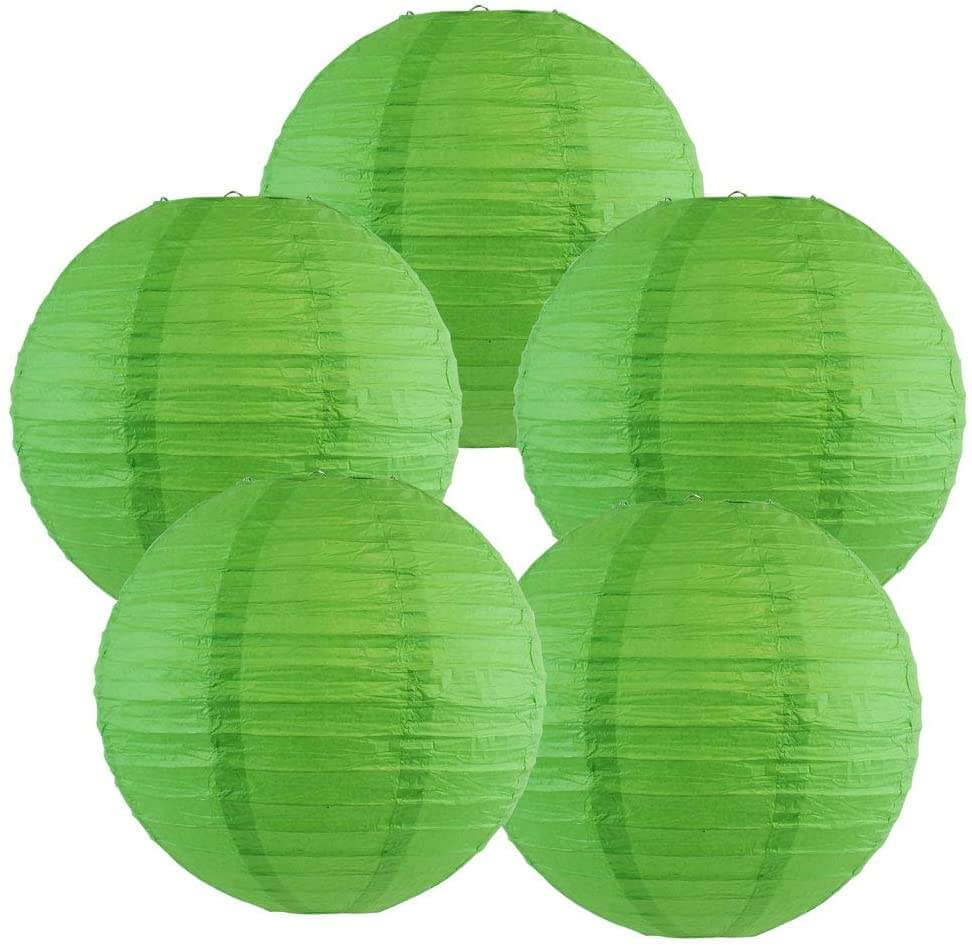 Green Paper Lanterns