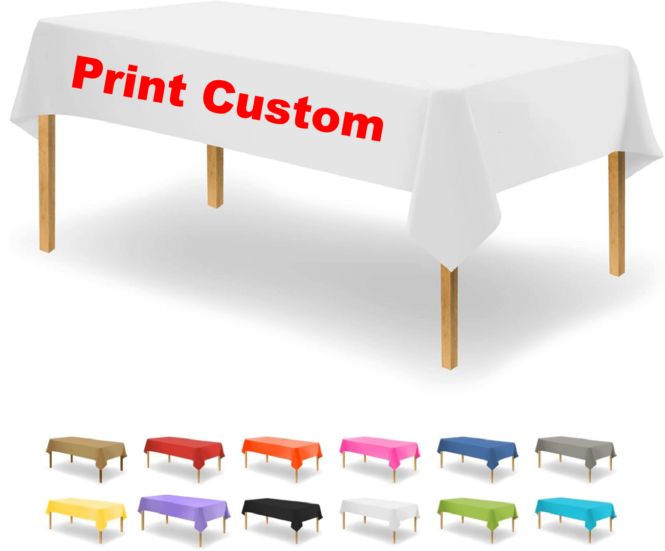 Custom Logo Tablecloths