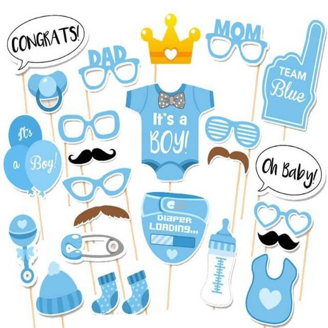 Baby Shower Photo Booth Props