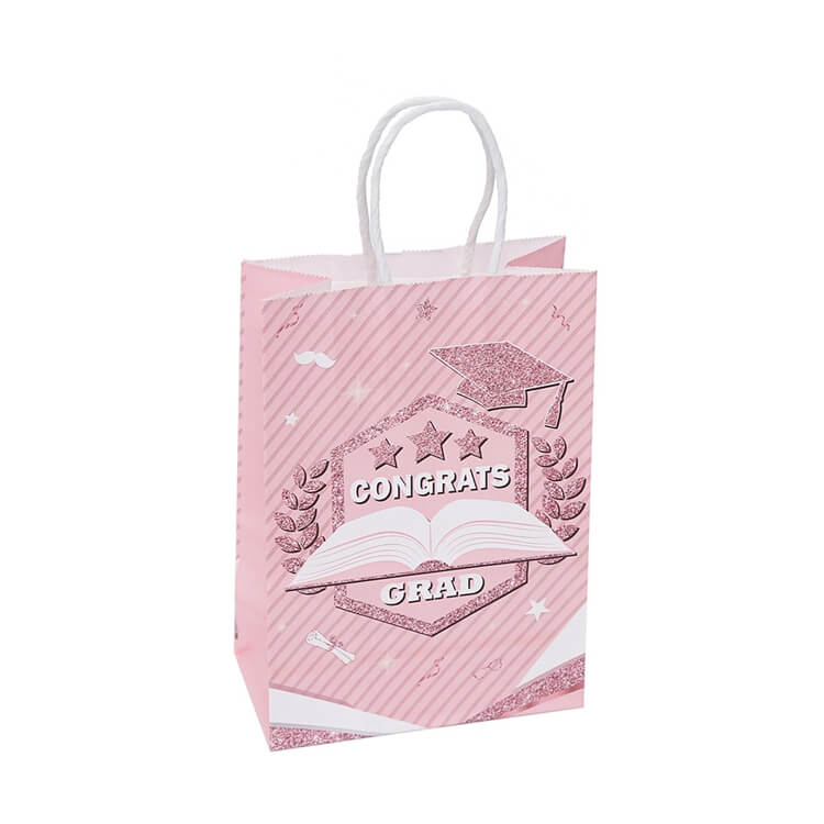 Pink Graduation Party Gift Bags