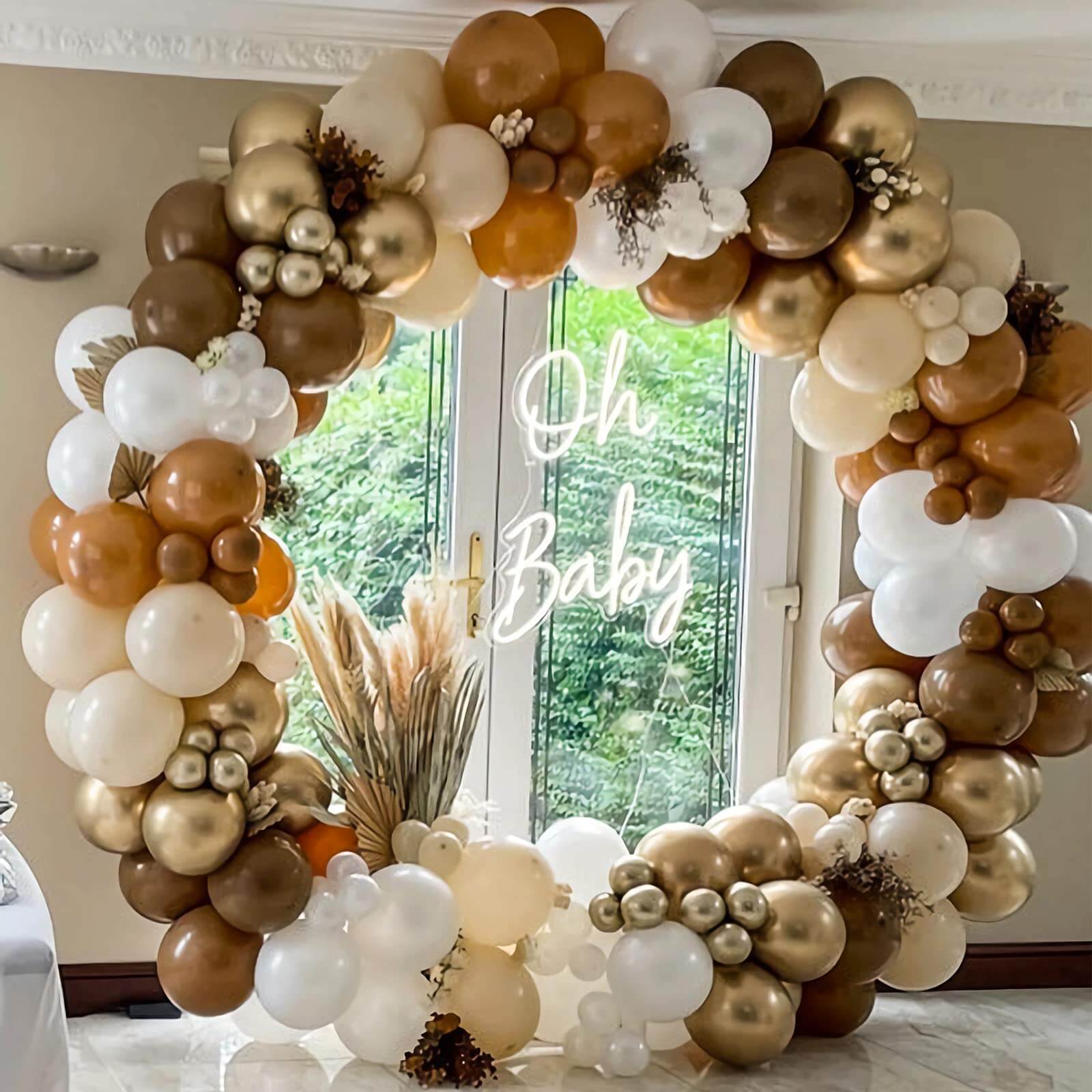 boho balloon garland