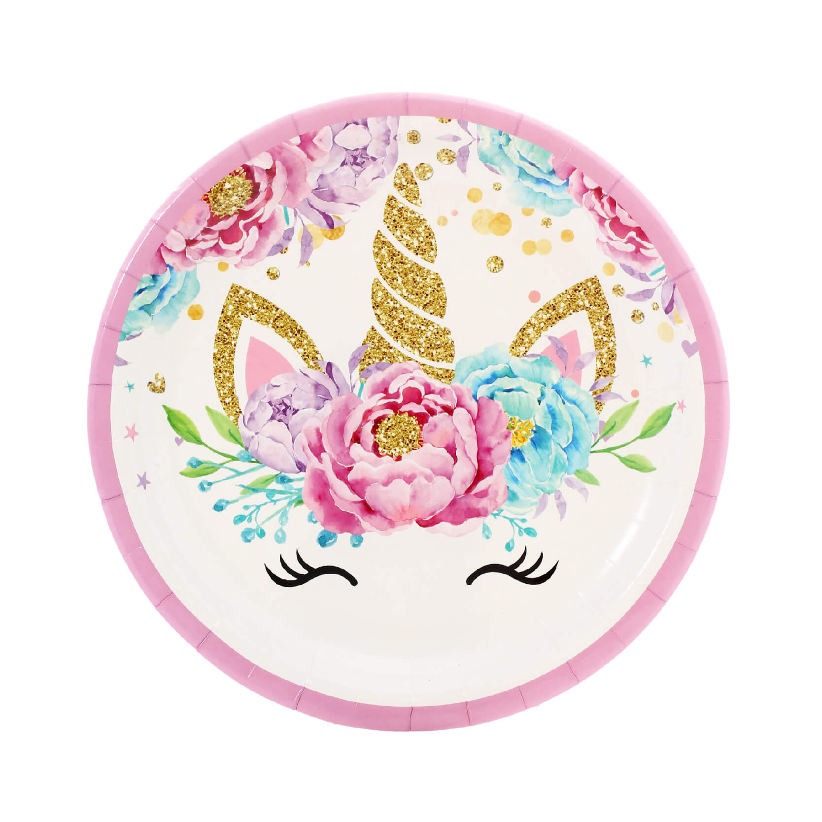 Pink Unicorn Paper Tableware