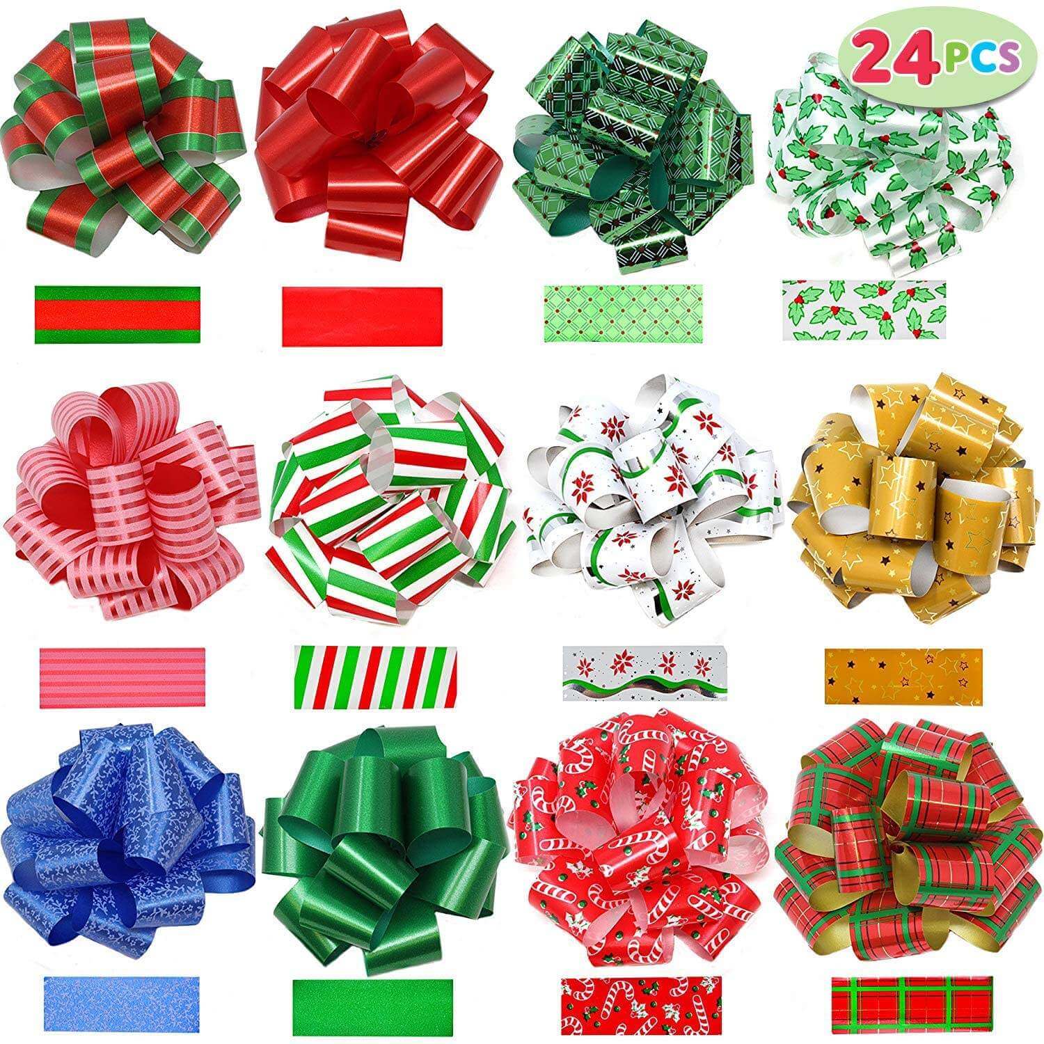 Colorful Curling Ribbon Bows