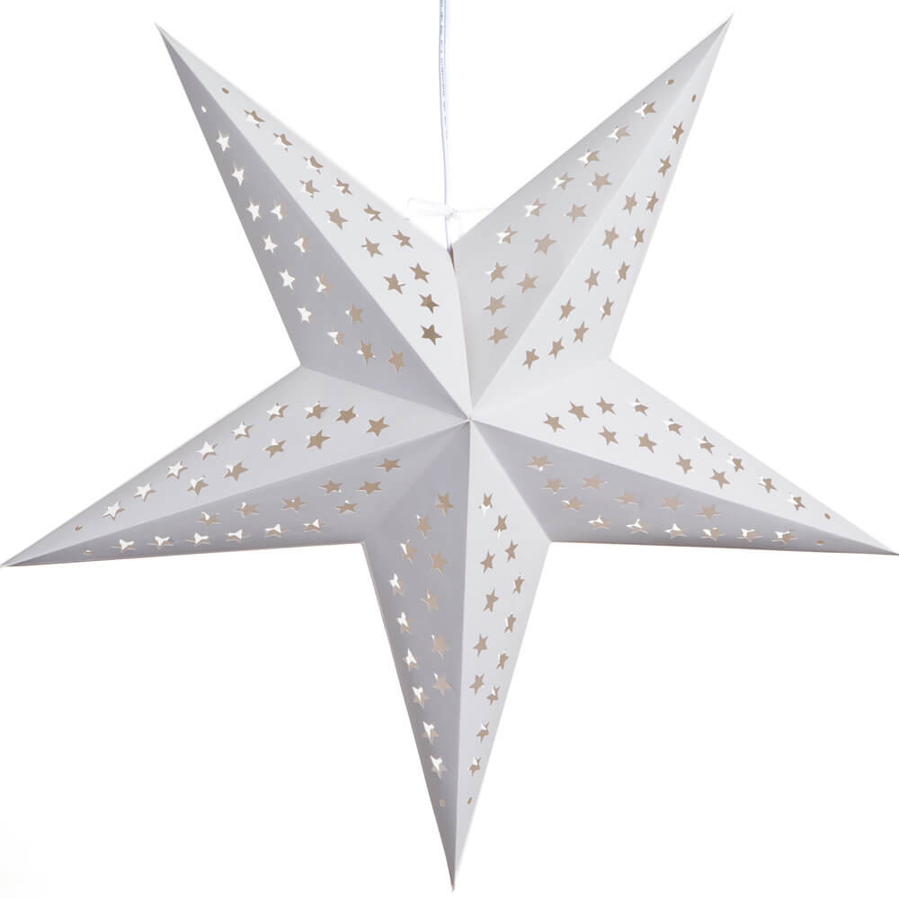 White Paper Star Lanterns