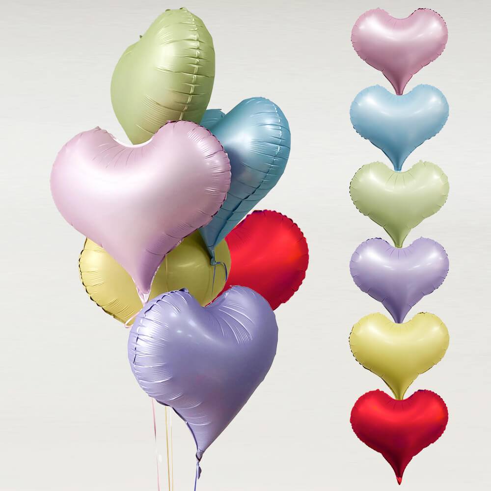 heart shaped foil balloons