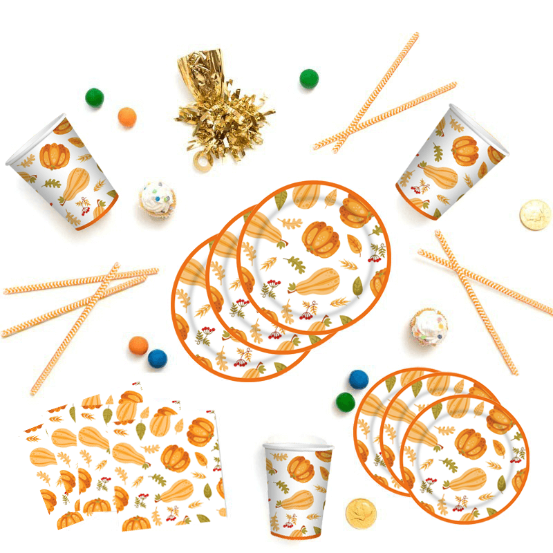 thanksgiving paper plates set