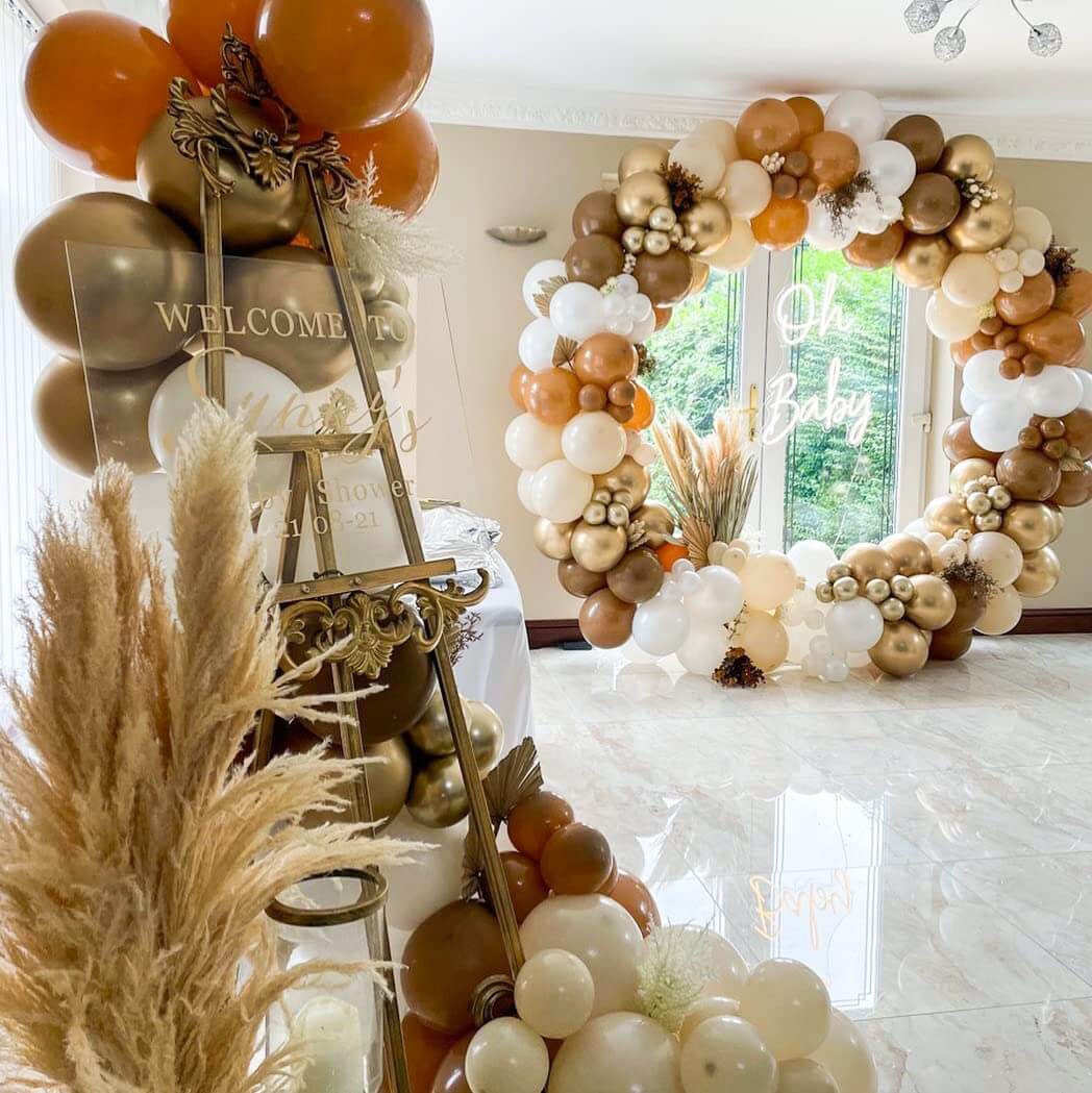 boho balloon garland