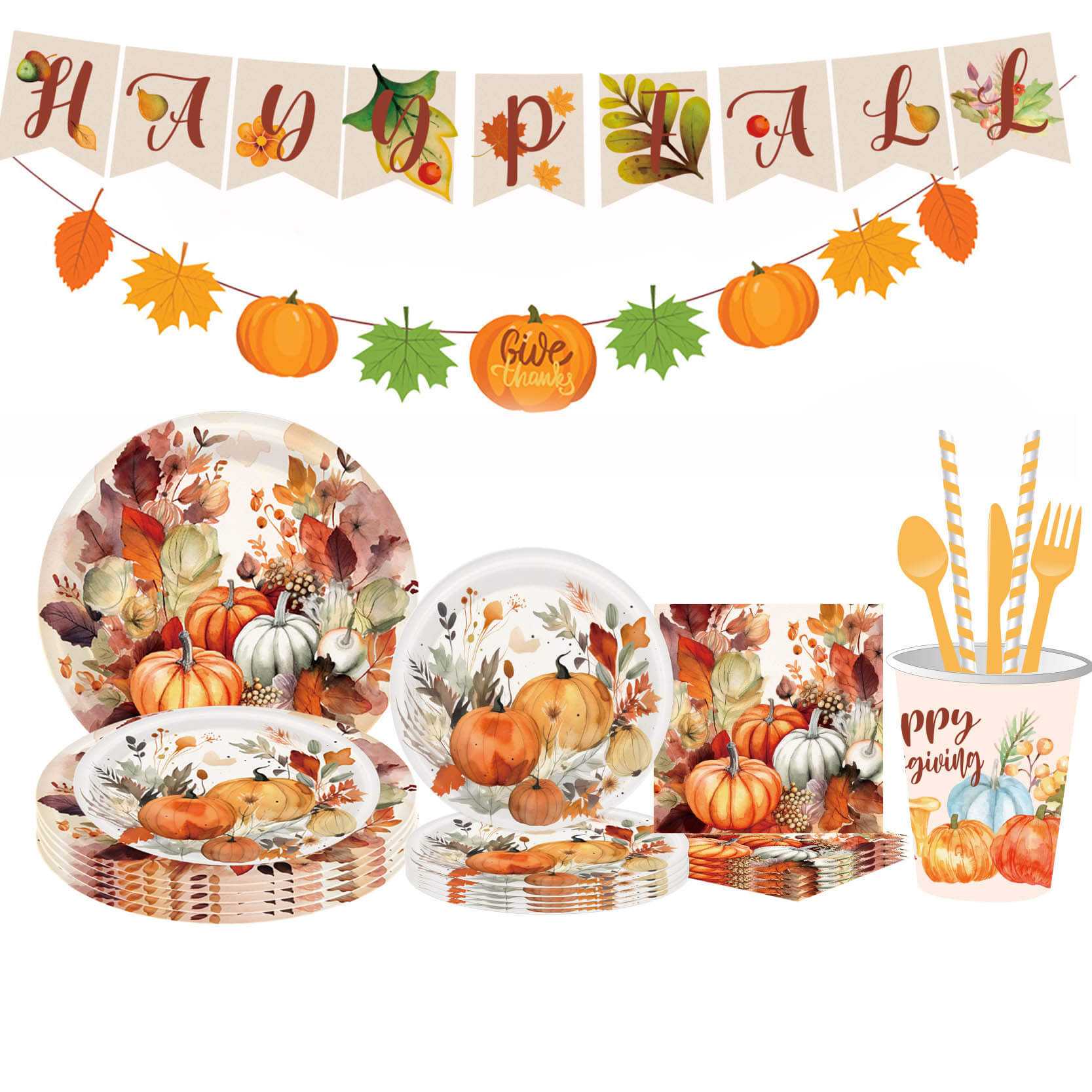 thanksgiving tableware sets