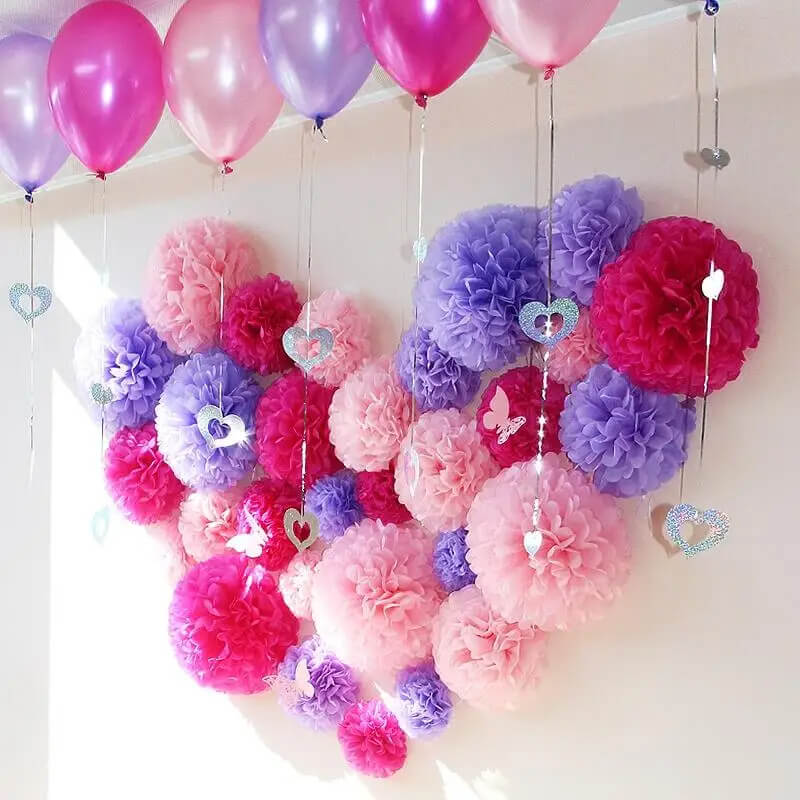 paper pom pom decorations