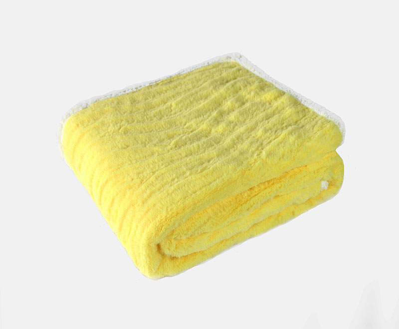 Super soft solid PV fur brushed blanket 1010110