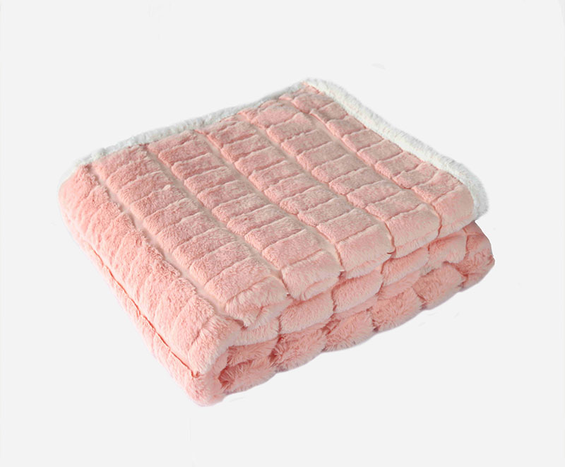 Solid PV fur brushed blanket 1010111