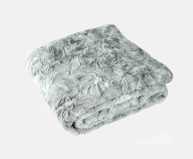 Fluffy and soft solid PV fur brushed blanket 1010120