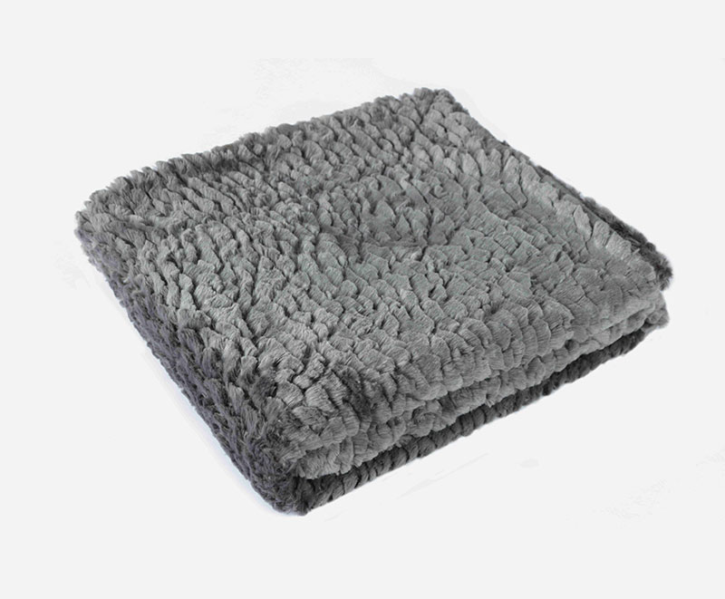 Fashion 3d design solid pv brush blanket 1010123