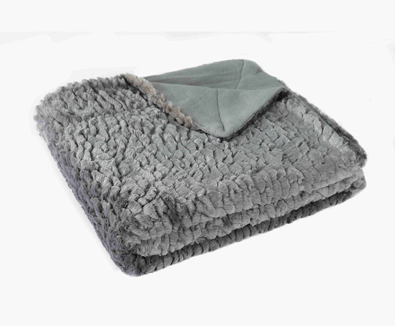 Fashion 3d design solid pv brush blanket 1010123