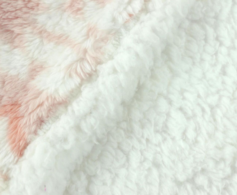 Plaid thick printed lamb fleece blanket 1060223