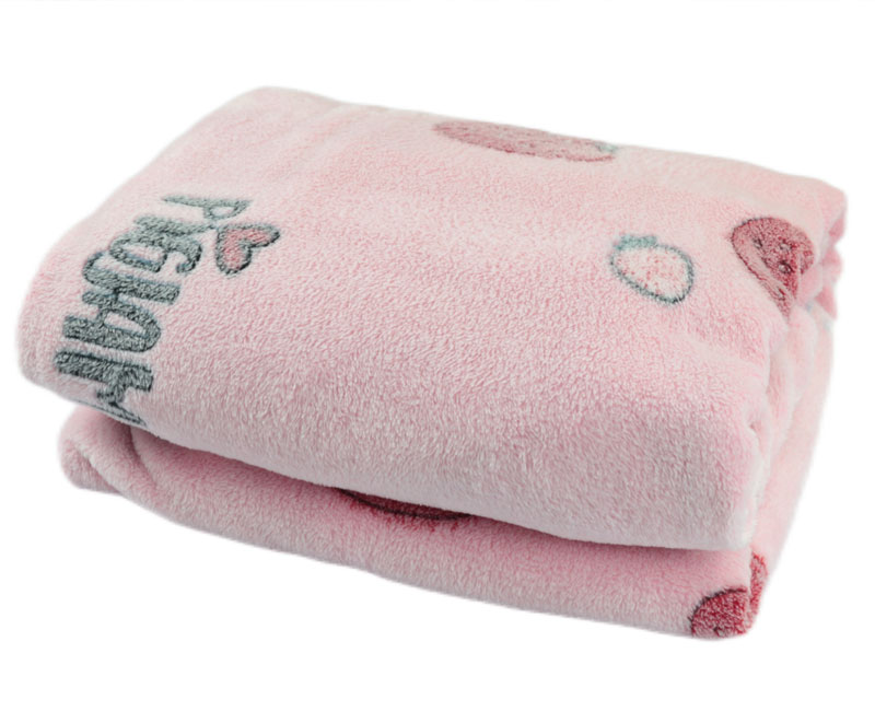 Pink Chunky Print Lamb Blanket 1060224
