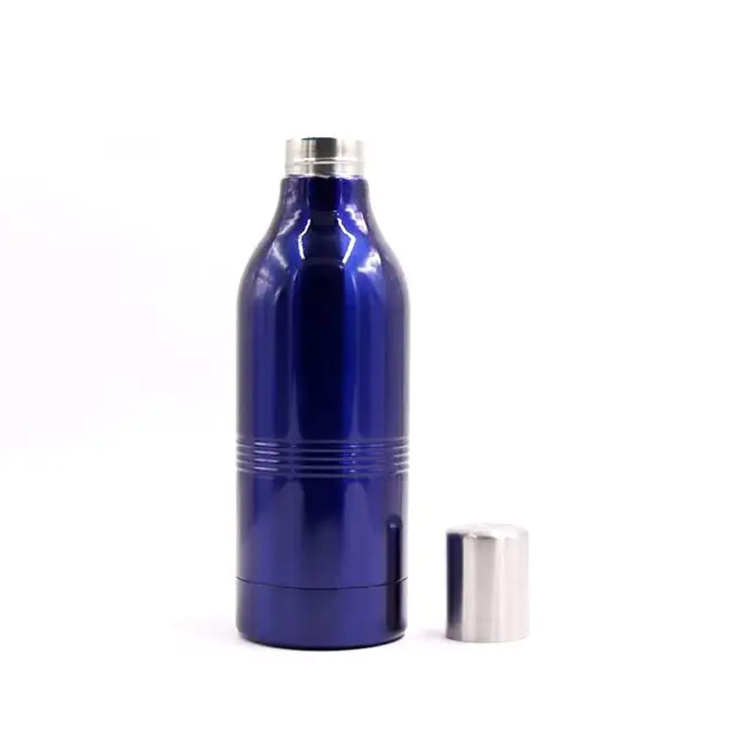 Watersy 12oz stainless steel double wall vacuum insulated beer cooler bottle SX-I12 glam camp