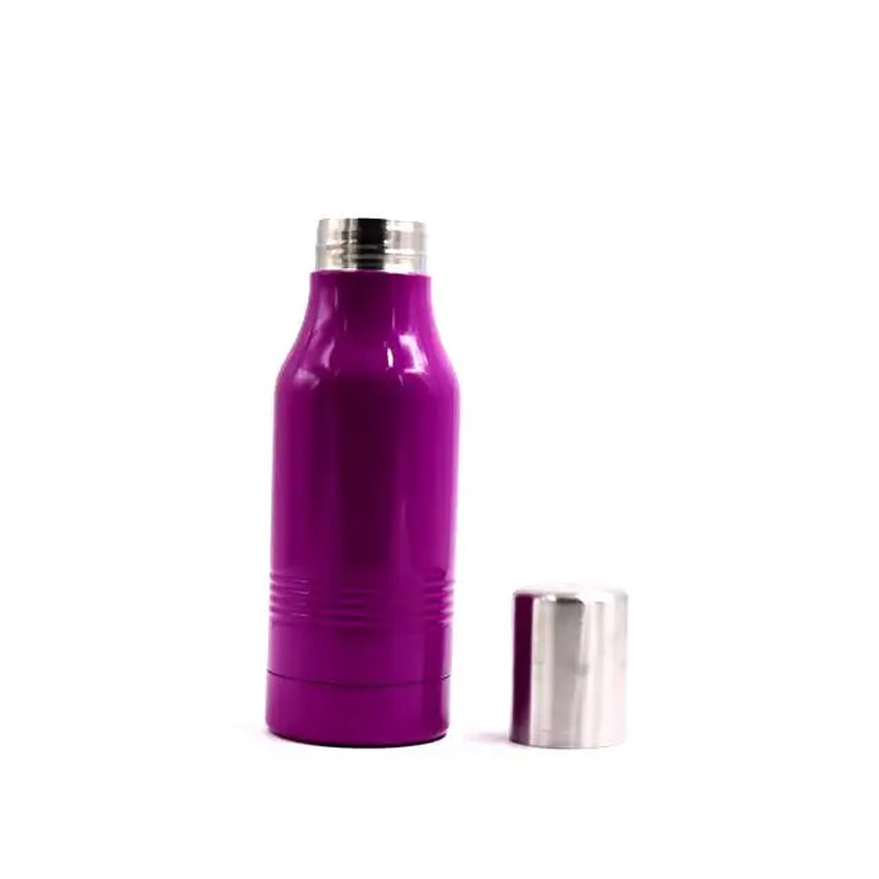 Watersy 12oz stainless steel double wall vacuum insulated beer cooler bottle SX-I12 glam camp