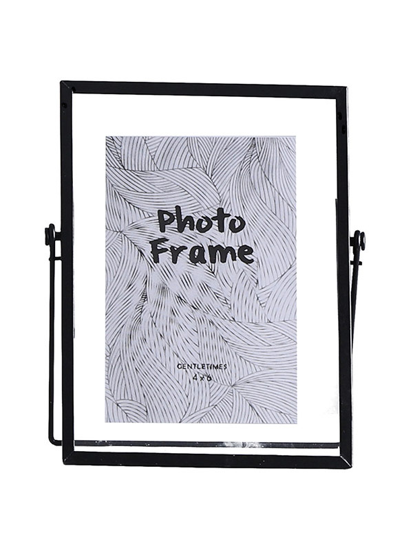 Simple wrought iron metal photo frame