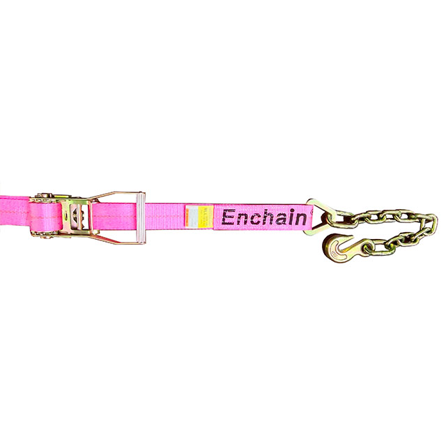 Enchain 2'' x30' Tie Down strap w/ Chain Anchors