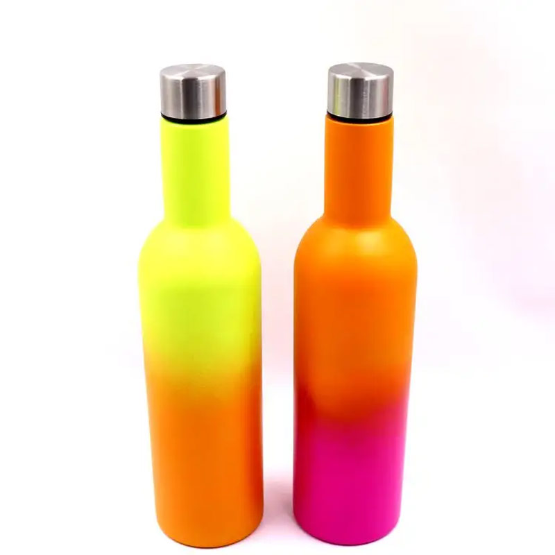 17oz and 25oz stainless steel insulated sublimation double wall insulator wine bottles SX-W25 glam camp