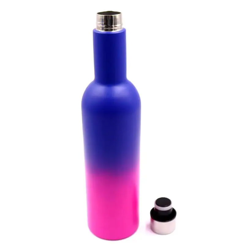 17oz and 25oz stainless steel insulated sublimation double wall insulator wine bottles SX-W25 glam camp