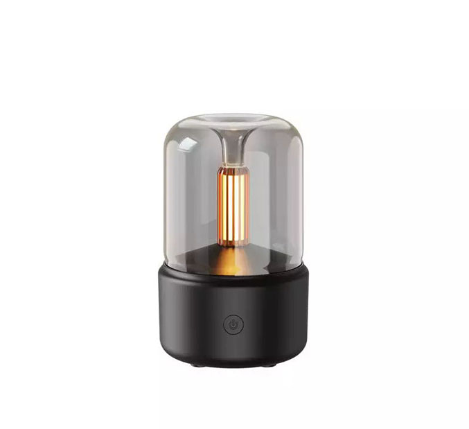 120ml 3d Flame Car Aromatherapy Machine Ultrasonic Candlelight Humidifier Aroma Diffuser with Led Night Light