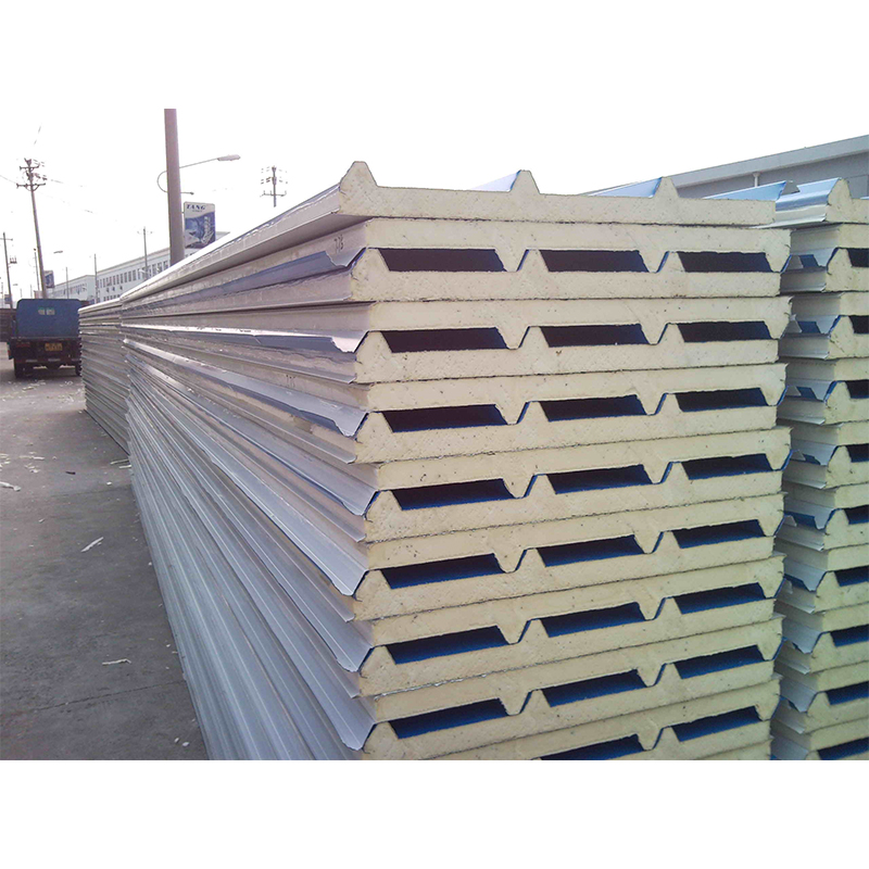 0.3-0.6mm Steel Sheet Thickness PU Roof Panel