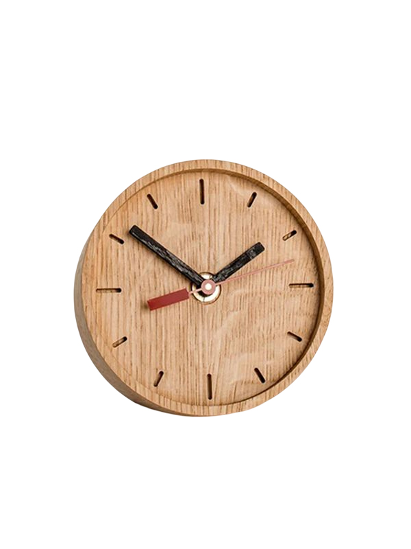 Desk clock, wooden clock, desk clock, wooden clock