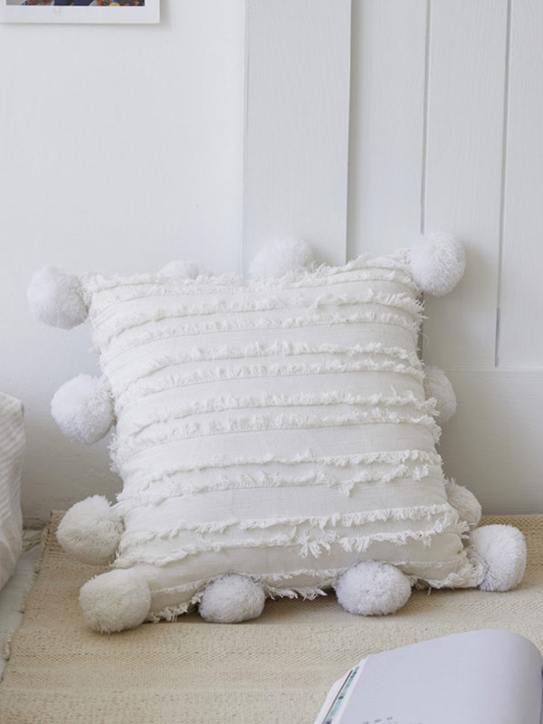 Plush jacquard craft pillow