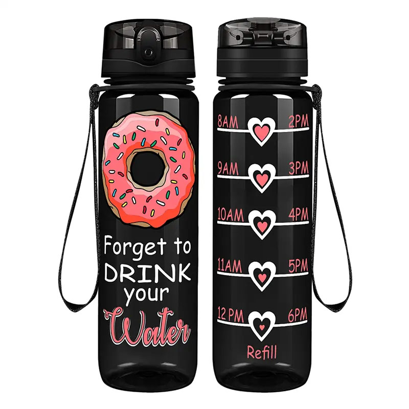 Cheap portable sports plastic insulated motivational water bottle P03-0401 glam camp