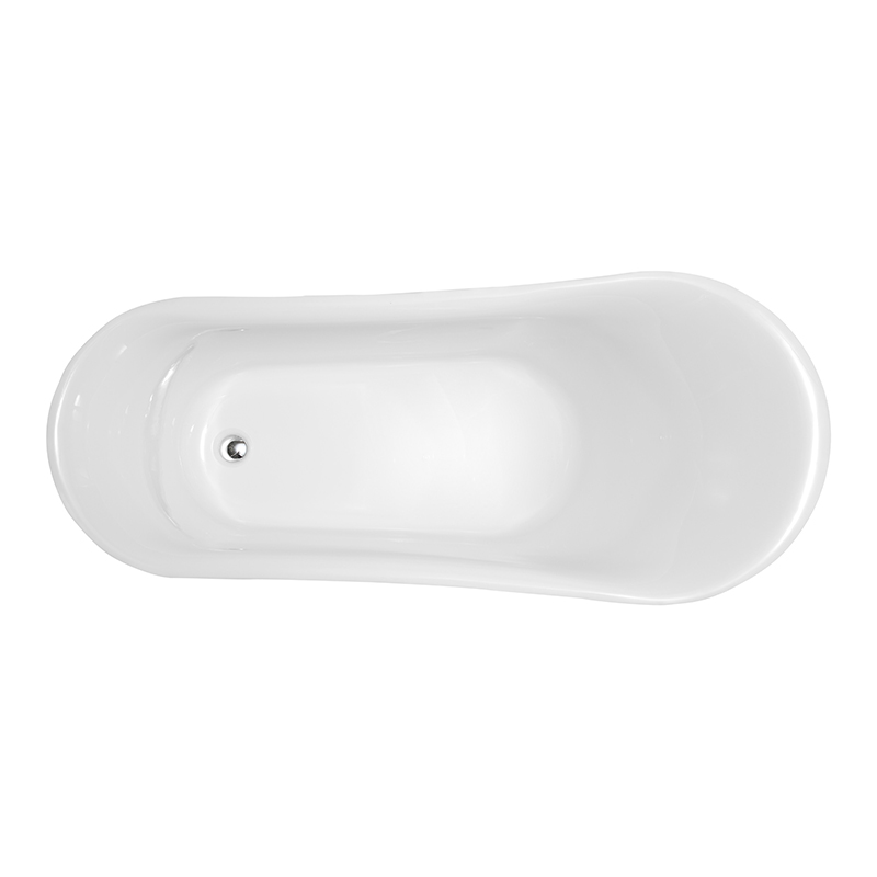Modern Jetted Acrylic Free Standing Bath Tub With Oval Shape