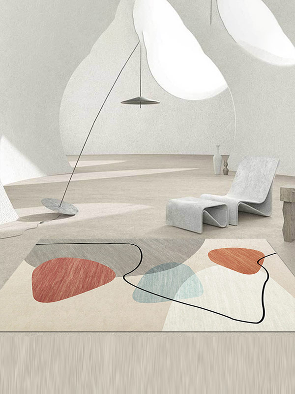 Simple light luxury living room carpet floor mat