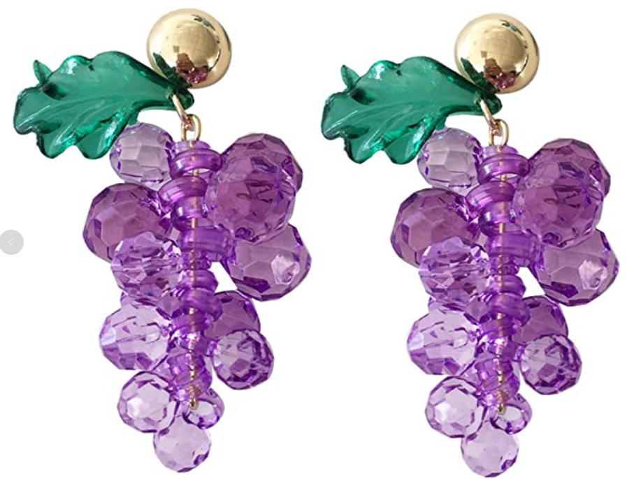 grape earrings 