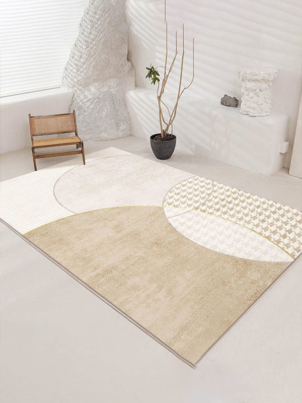 Bedroom high-end modern minimalist plaid large carpet