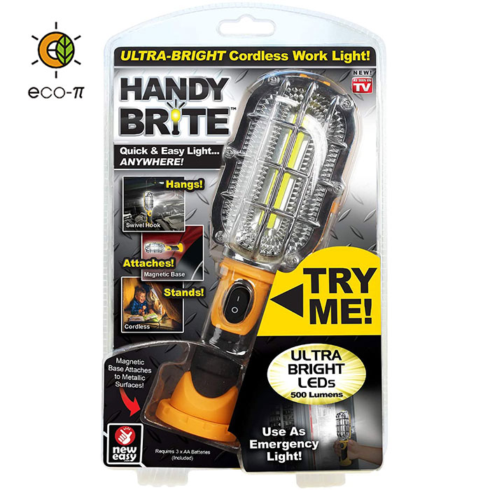 Cordless work light with hook