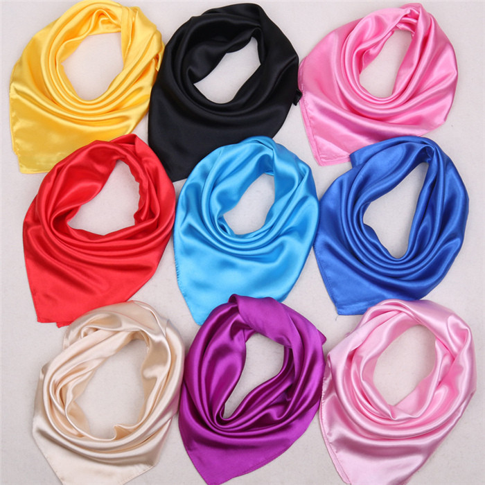 Candy Colors Women Silk Scarf