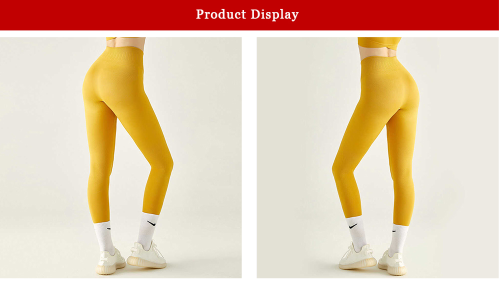 Customized yellow sport legging