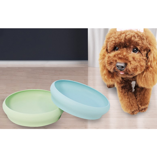 Foldable slow feeder dog bowls silicone