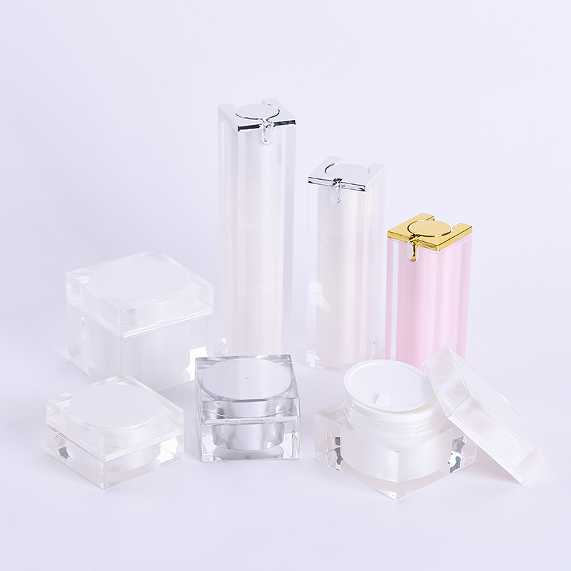  Minimalist White Acrylic Cosmetic Packing
