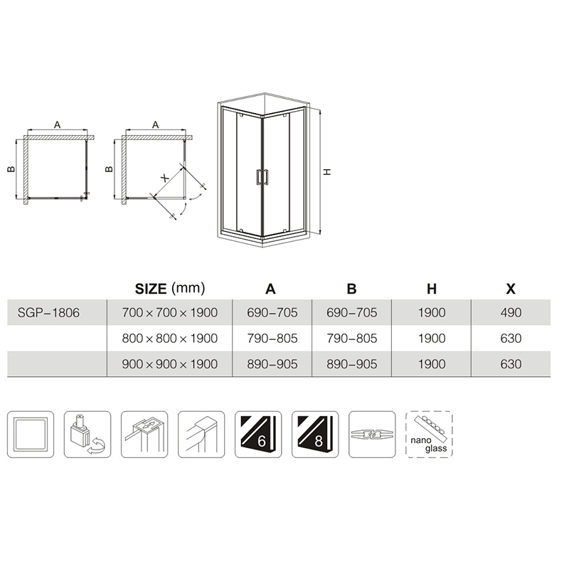 shower enclosure with seat manufacturers