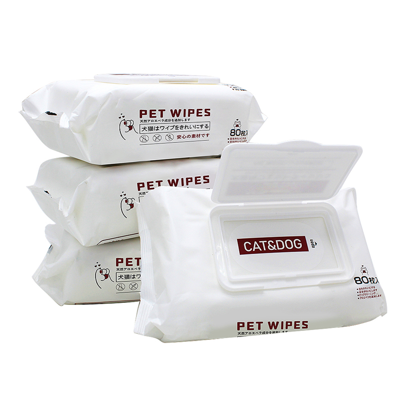 Soft non-woven pet dog and cat wipes