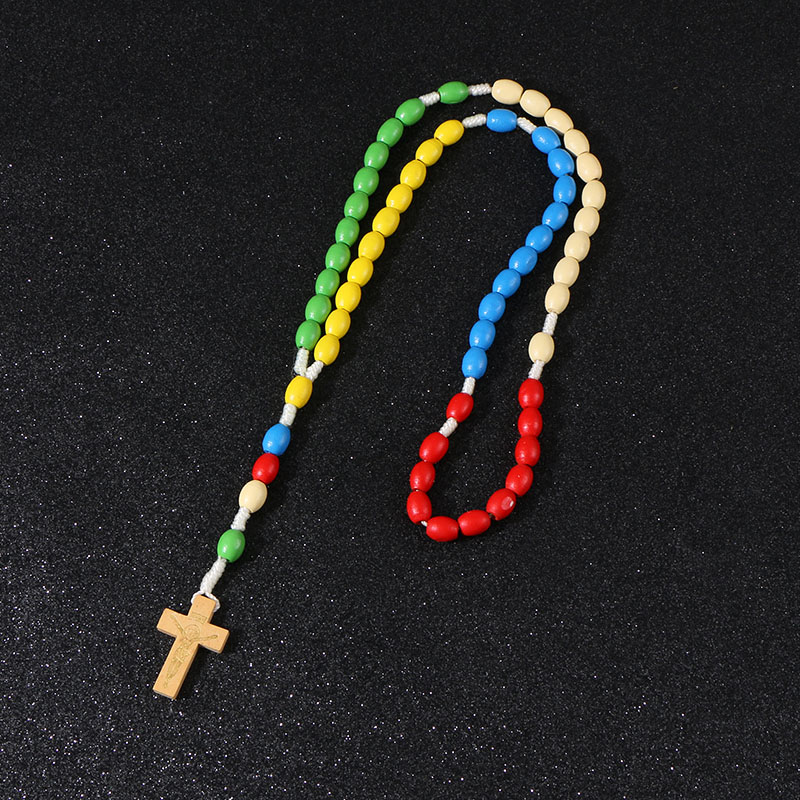 Natural Wooden Beads Rosary for Child