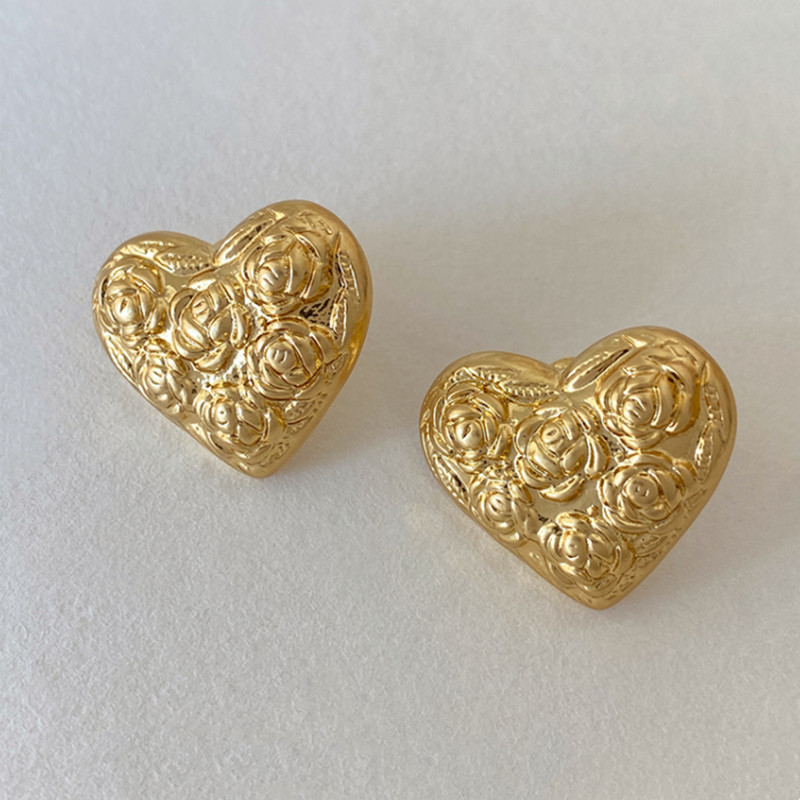 18K Gold Plated Medical Steel Post Earrings