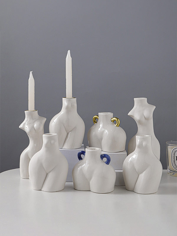 Ceramic candle holder crafts