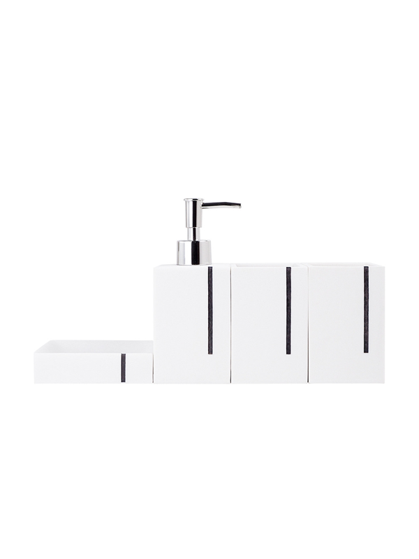 Modern minimalist four piece bathroom set