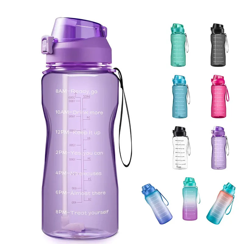 High -quality BPA plastic fitness bottle with custom logo P03-0160 glam camp